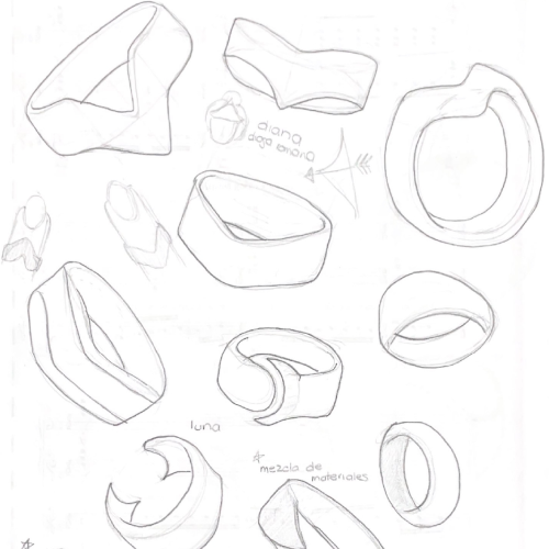VITA Ring design sketches and ideation process