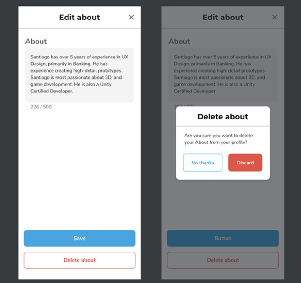 Wizeline OS responsive design — desktop to mobile adaptation